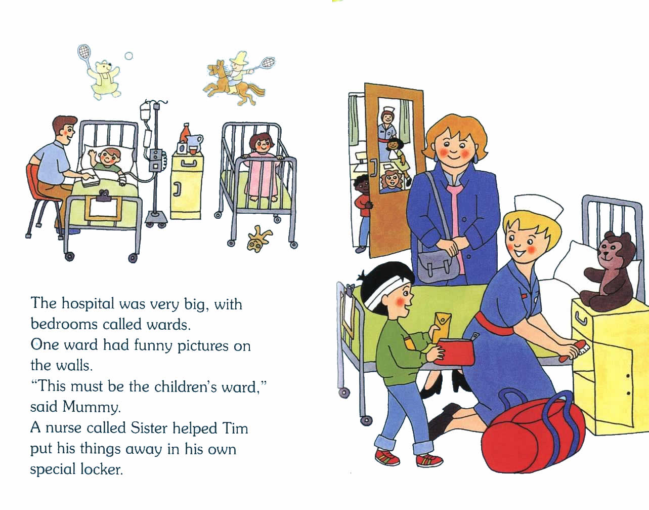 Ladybird - Topsy Tim Books - Go To Hospital (03),绘本,绘本故事,绘本阅读,故事书,童书,图画书,课外阅读
